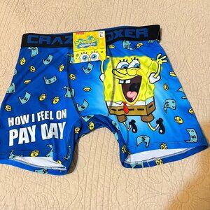 SPONGEBOB SQUAREPANTS MEN'S BOXER BRIEFS size L, (SALE)